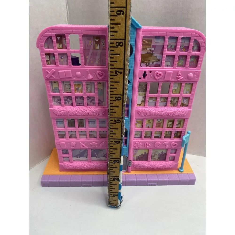 Polly Pocket‎ Pollyville Mighty Middle School w Accessories Great Play Set